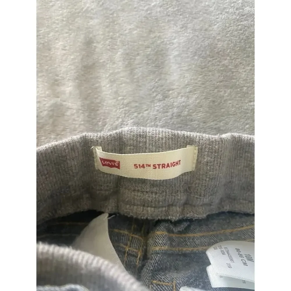Levi’s 514 Toddler Jeans + OshKosh Baja Stripe Hoodie Outfit 18M Boys Girls
